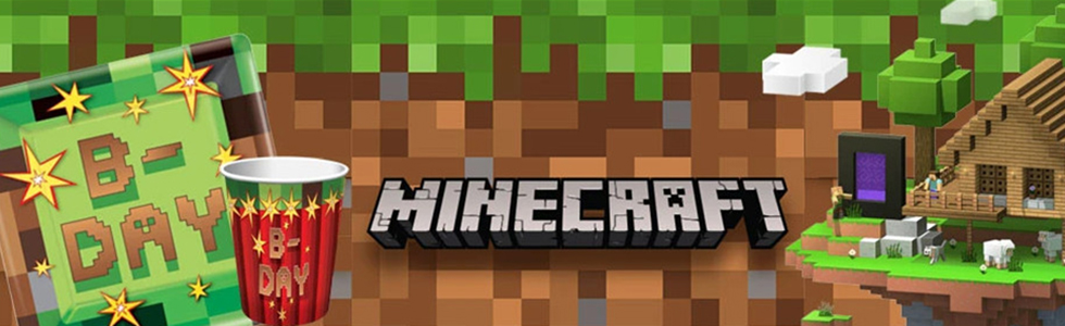Maincraft TNT - svētku dekorācijas, baloni un vienreizlietojamie trauki jūsu ballītēm