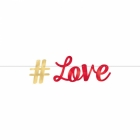  LOVE burtu baneris no folija  365x15 cm