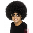 70. gadu disko stila Afro parūka, melna, sintētika