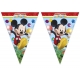 Vimpeļu (karodziņu)  virtene  (9 karodziņi) DISNEY PLAYFUL MICKEY svētku atribūtika