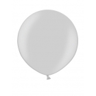Apaļas formas liels lateksa balons sudraba krāsa, 60cm, metālika, 1 gab. 