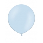 Apaļas formas liels lateksa balons gaiši zilā krāsā, 60cm, pastelis, 1 gab. 