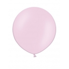Apaļas formas liels lateksa balons gaiši rozā krāsā, 60cm, pastelis, 1 gab. 