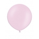 Apaļas formas liels lateksa balons gaiši rozā krāsā, 60cm, pastelis, 1 gab. 