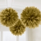 POM-PON zelta krāsa 40,6 cm 3 gab