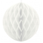 Šūnveida papīra bumba 30 cm balts