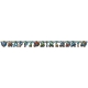 Burtu baneris “Blaze Happy Birthday” 182 x 5 cm
