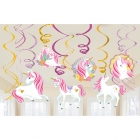 12 Spiraļu Dekoracias Magical Unicorn﻿
