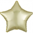 Zvaigznes formas folijas balons "Satin Luxe  PASTEĻDZELTENA krāsa", iepakots, 43cm