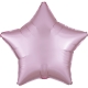 Zvaigznes formas folijas balons "Satin Luxe PASTEĻROZĀ krāsa", iepakots, 43cm