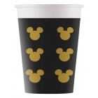Papīra glāzes MICKEY GOLD 8.gab 200 ml