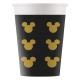Papīra glāzes MICKEY GOLD 8.gab 200 ml