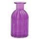 Dekoratīvā stikla vāzīte, 13.5 cm, violeta
