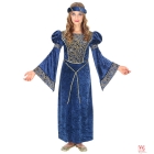 Renesanses dāmas kostīms (kleita, galvassega) (128 cm/5-7 gadi)