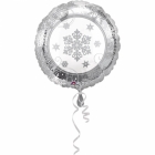 Folijas hēlija balons  "Dzirkstošais sniegpārsla", izmērs 43 cm