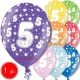 30 cm lateksa balons ar hēliju un hi-float, 1  dzimšanas diena, assortimenta 8 dažadas krasas, 1 gab.