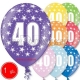 30 cm lateksa balons ar hēliju un hi-float, 1  dzimšanas diena, assortimenta 8 dažadas krasas, 1 gab.