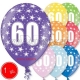 30 cm lateksa balons ar hēliju un hi-float, 1  dzimšanas diena, assortimenta 8 dažadas krasas, 1 gab.