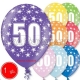 30 cm lateksa balons, 1  dzimšanas diena, assortimenta 8 dažadas krasas, 1 gab.