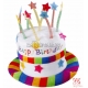 Cepure ar uzrakstu "Happy Bithday", velveta