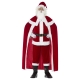 Santa Klausa kostims  Lukss Sarkanais, L/XL - bikses, jaka, apmetnis, josta, zābaki, cimdi, bārda, cepure