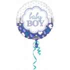 Folijas hēlija balons bērna piedzimšanai puisīšiem, 43 cm