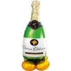 Folijas gaisa balons “Šampanieša pudele”, īpaši liels balons, 152 cm, piepūšams ar gaisu