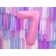 86 cm ciparu formas folija balons gaiši rozā krāsa