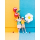 Folijas balons “Мargrietiņa”, piepūšams ar hēliju vai gaisu, 75 x 71 cm 