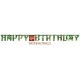 Baneris Minecraft/TNT Happy Birthday ar ciparu “0” - “9”  formas uzlīmes, 3,2m x 25cm 