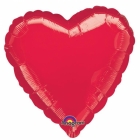 Folija balons - Sarkana Sirds - izmērs 43cm, piepūšams ar hēliju vai gaisu