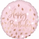 Folija balons “Blush Birthday”, 43cm, S40Folija balons “Blush Birthday”, 43cm, S40