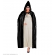 BLACK HOODED CAPE - 142 cm 