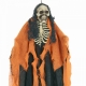 Helovīna dekorācija  Skelets oranža krāsā, piekarama, izmērs 60cm 