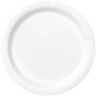 Papīra šķīvji balti, 23 cm, 8 gab