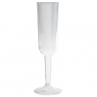 Šampanieša glāze, 200 ml, plastmasas, caurspīdīga 4 gab