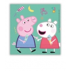 20 salvetes Peppa un George, 33x33 cm