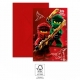 Ielūgumi "Lego® Ninjago"- kārtiņa ar aploksni, 6 gab