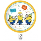 Šķīvji "Minions Movie" 23 cm, 8 gab.