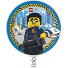 Šķīvji 'Lego City' 23 cm, 8 gab.