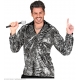 Vīriešu Disko stila sudraba krekls, M/L, XL