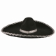 Filca sombrero cepure, melna