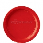 šķīvji  bez zimejuma. Krasa - sarkans abols, 22,8 cm, 8 gab
