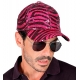 Beisbola cepurīte Pink Animalier ar pajetēm 