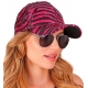 Beisbola cepurīte Pink Animalier ar pajetēm 