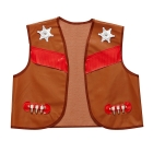 Kovboja brūnā veste (140 cm/8-10 gadi)