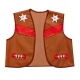 Kovboja brūnā veste (140 cm/8-10 gadi) 