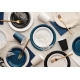 Paper Plates, black, 18 cm: 1pkt/6pc. 