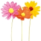 MULTICOLOR PAPER FLOWER WITH STEM CM 35X85 