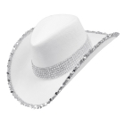 Balta kovboju cepure ballītēm